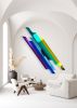 Oversized Multicolor Lines / Mirrored Acrylic Art/ Wall Art | Wall Sculpture in Wall Hangings by uniQstiQ