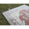 Distressed Turkish Red Small Rug 3'1" X 5'1" | Rugs by Vintage Pillows Store. Item composed of cotton and fiber