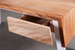 Sycamore Waterfall Desk | Tables by Urban Lumber Co.. Item made of wood with metal