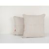 Pair Square Handwoven Kilim Pillow | Sham in Linens & Bedding by Vintage Pillows Store. Item composed of cotton and fiber