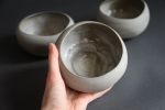 Bowl "Pebble" - organic natural shape stoneware in grey | Dinnerware by Laima Ceramics. Item made of stoneware compatible with minimalism and contemporary style