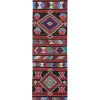 Mid Century Nomadic Wool Anatolian Hall Kilim Runner, Galler | Runner Rug in Rugs by Vintage Pillows Store. Item composed of cotton
