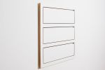 Folding Wall Shelf | Fläpps Shelf 80x80-3 | Large Shelf Unit, Bookshelf, Birch Plywood, White | Shelving in Storage by AMBIVALENZ