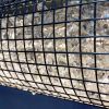 Crystal Cage LED Linear Suspension Aluminum | Chandeliers by Michael McHale Designs. Item made of steel & glass