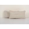 Turkish Oushak Rug Pillow Copper Cover, Pair Wool Carpet | Sham in Linens & Bedding by Vintage Pillows Store. Item composed of cotton & fiber