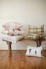 Woven Dusty Rose Decorative Pillow 24x24 | Pillows by Vantage Design