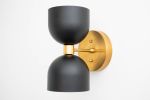 Wall Sconce - Black Deep Ball - Model No. 5116 | Sconces by Peared Creation. Item made of brass