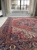 TRUE KING | Mighty Iconic Antique Karaja | Deep Strawberry | Area Rug in Rugs by The Loom House. Item composed of fiber