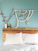 Who Loves the Sun Wall Art | Macrame Wall Hanging in Wall Hangings by Modern Macramé by Emily Katz. Item composed of wood and cotton