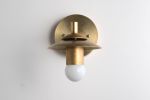 Brass Sconce - Rustic Wall Sconce - Model No. 5065 | Sconces by Peared Creation. Item made of brass