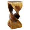 Haussmann® Wood Double Twist Stool Table 14 in SQ x 30 in | Chairs by Haussmann®