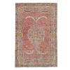 Mid-20th Century Floral Handmade Turkish Anatolian Rug | Area Rug in Rugs by Vintage Pillows Store. Item composed of cotton and fiber