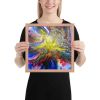 Framed Print - In The Beginning - Cosmic Gold Explosion | Work by Eman's Gallery