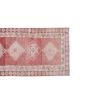 Vintage Muted Red Turkish Herki Runner Rug - Tribal Handmade | Rugs by Vintage Pillows Store. Item composed of cotton & fiber