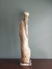 Driftwood Sculpture "Promontory" with White Crystal Quartz C | Sculptures by Sculptured By Nature  By John Walker. Item made of marble works with minimalism style