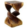Haussmann® Wood Double Twist Stool Table 12 in SQ x 20 in | Chairs by Haussmann®