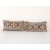 Set of Two Anatolian Carpet Rug Pillow, Pair Lumbar Pillow C | Cushion in Pillows by Vintage Pillows Store