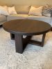 Custom Made Black Walnut Round Coffee Table | Tables by Good Wood Brothers. Item composed of walnut