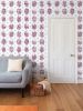 Trellis - The AEON Months - Dark Magenta & BlueGreen | Wallpaper in Wall Treatments by Sean Martorana. Item made of paper