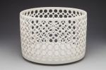 Cylindrical Lace Bowl | Decorative Bowl in Decorative Objects by Lynne Meade. Item made of stoneware