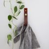 Medium Leather Snap Wall Strap [Round End] | Storage by Keyaiira | leather + fiber | Artist Studio in Santa Rosa. Item composed of leather