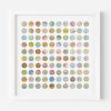One Hundred Map Dots Collage | Paintings by Amelia Coward