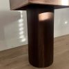 Black Walnut Side Table – End table cylinder base | Tables by Warnkestudio
