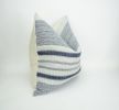 hmong pillow cover // striped woven cushion // hemp pillow | Pillows by velvet + linen