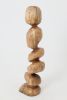 Still Stand Abstract Wood Sculpture, Chainsaw Carved, Walnut | Sculptures by Logniture