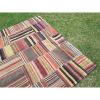 Multi Color Woven Wool Turkish Patchwork Kilim Rug for Dinin | Area Rug in Rugs by Vintage Pillows Store. Item composed of cotton & fiber