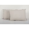 Ikat Velvet Pillow, Silk Lumbar Cushion Cover, Pair Black | Pillows by Vintage Pillows Store