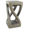 Haussmann® Wood Vine Twist Stool Accent Table 12 in x 22 in | Chairs by Haussmann®