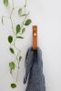 Medium Leather Snap Wall Strap [V'ed End] | Storage by Keyaiira | leather + fiber | Artist Studio in Santa Rosa. Item composed of leather