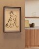 Vintage Figure Drawing | Black and white charcoal drawing | Drawings by Capricorn Press. Item composed of paper in boho or minimalism style
