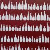 Bottles 20"x20" | Oil And Acrylic Painting in Paintings by Emeline Tate. Item composed of canvas & synthetic
