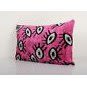 Silk Ikat Eye Pink Pillow Cover | Sham in Linens & Bedding by Vintage Pillows Store. Item composed of cotton