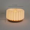 Pillar S - Modern origami table lamp, dimmable, | Lamps by Studio Pleat. Item composed of wood and paper in minimalism or contemporary style