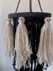 Macrame Ghost Lampshade | Chandeliers by Got A Knot. Item made of cotton
