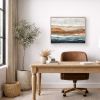 Ember Cliffs - Original Earthy Abstract Landscape 18x24 | Mixed Media in Paintings by Lara Eckerman Art