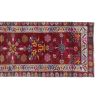 1960s Vintage Turkish Hand-Knotted Herki Runner - Hallway Ca | Runner Rug in Rugs by Vintage Pillows Store. Item made of cotton & fiber