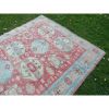 Vintage Distressed Oushak Rug With Pastel Colors | Area Rug in Rugs by Vintage Pillows Store. Item made of cotton with fiber