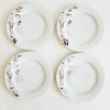 Personalized Birch Dessert Plate Set – Four Seasons Hand-Drawn Design | Work by Rust Designs