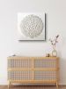 "Connection, floral #5" | Wall Sculpture in Wall Hangings by Natasha Kanevski. Item composed of canvas in minimalism or contemporary style