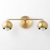 Mid Century Vanity - Model No. 5469 | Sconces by Peared Creation. Item composed of brass