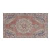 1950s Vintage Red Turkish Handmade Geometric Anatolian Rug4' | Area Rug in Rugs by Vintage Pillows Store. Item made of cotton with fiber