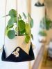 Extra Large Leather Plant Hammock | Plant Hanger in Plants & Landscape by Keyaiira | leather + fiber | Artist Studio in Santa Rosa. Item made of cotton with leather