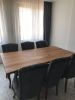 Custom Order Walnut Dine Table, Wooden Live Edge Table | Dining Table in Tables by Tinella Collection. Item composed of walnut and metal in contemporary or country & farmhouse style