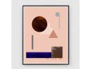 Abstract Minimal Geometric Print, Minimalist Geometric Wall | Prints by Capricorn Press. Item made of paper works with boho & minimalism style