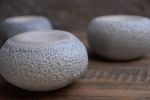 Textured lava crater glazed stoneware home decor, classic | Candle Holder in Decorative Objects by Laima Ceramics. Item made of stoneware works with minimalism style