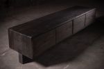 Obsidian Console | Burned Solid Oak – Plain or Figured | Console Table in Tables by NO AGE FURNITURE STUDIO